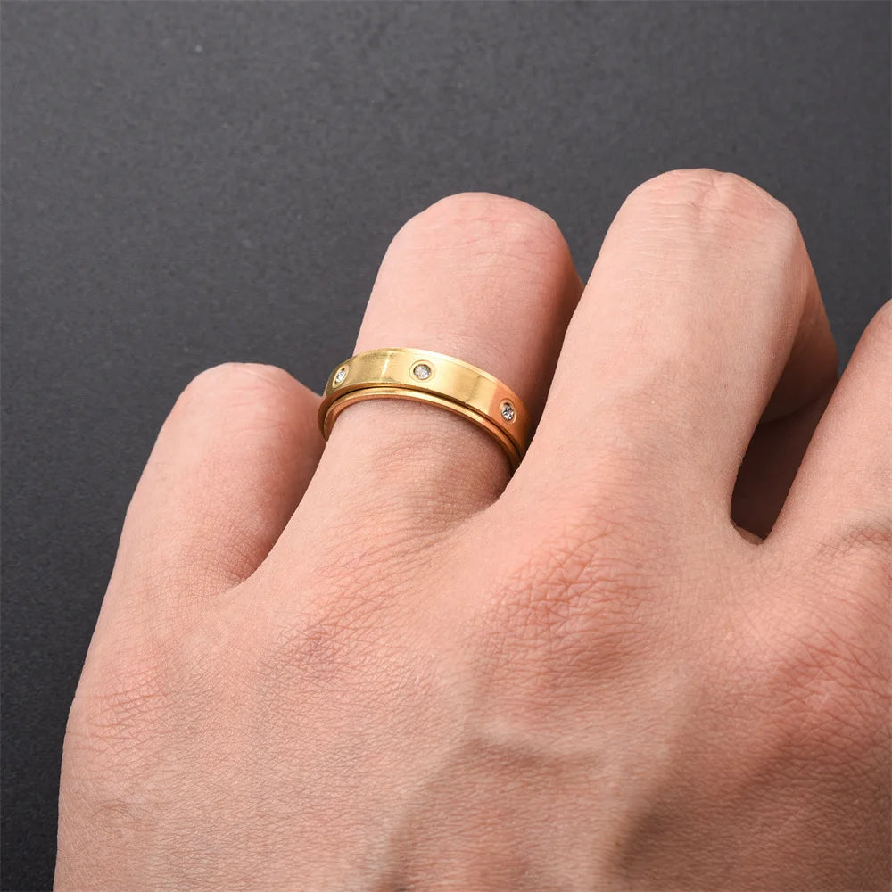 Stop & Spin Rose Gold with Diamonds