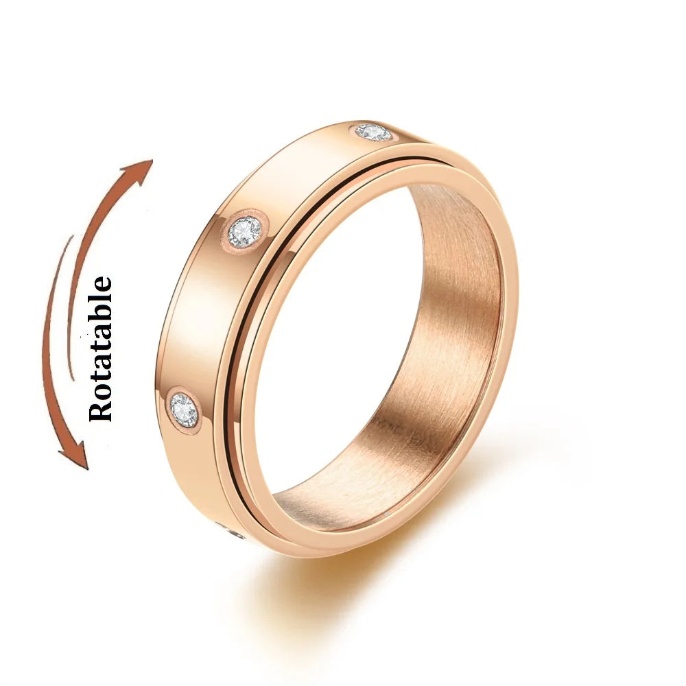 Stop & Spin Rose Gold with Diamonds